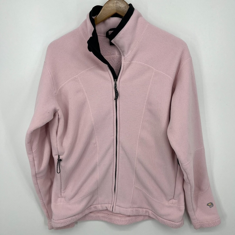 Mountain Hardwear Full Zip Fleece Jacket Women's Size 14‎ Pink Vtg Made in USA
